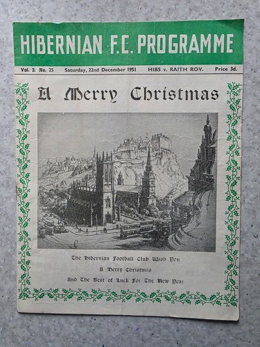 Hibernian match programme - fc,