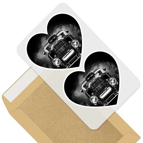 Heart stickers cm bw - heart,