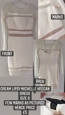 Cream Lipsy By Michelle Keegan Dress