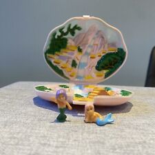 Vintage Mermaid Waterfall Compact Playset 1990’s Like Polly Pocket