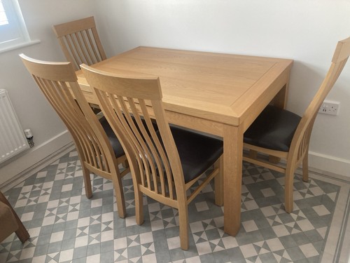 Solid oak dining - solid, and