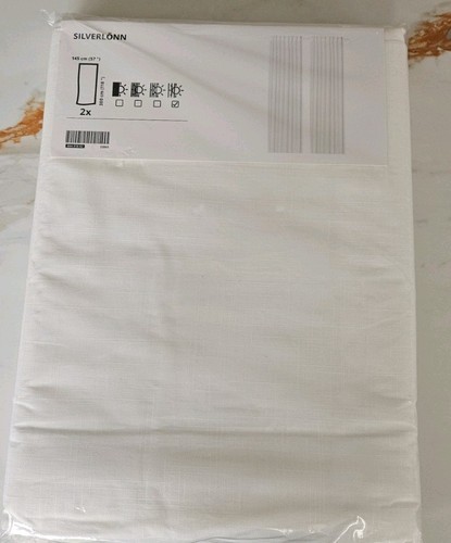 Ikea silverlonn white curtains - silverlonn,