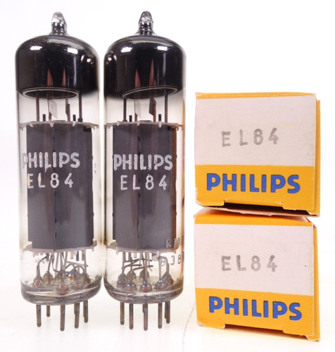 El84 philips mullard pair - el84,