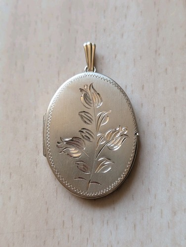 Large vintage etched - large, floral