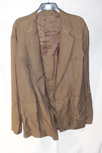 Men khaki safari blazer - khaki,