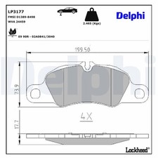 LP3177 BRAKE PAD SET, DISC