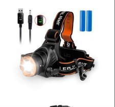 OMERIL USB Rechargeable CREE T6 LED Headlamp 2000LM Waterproof Head Torch