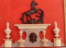 11445 5cc  Replacement Vienna wall clock top 10.25  inches wide