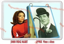 THE AVENGERS  JOHN STEED & EMMA PEEL NEW JUMBO FRIDGE MAGNET OR KEYRING