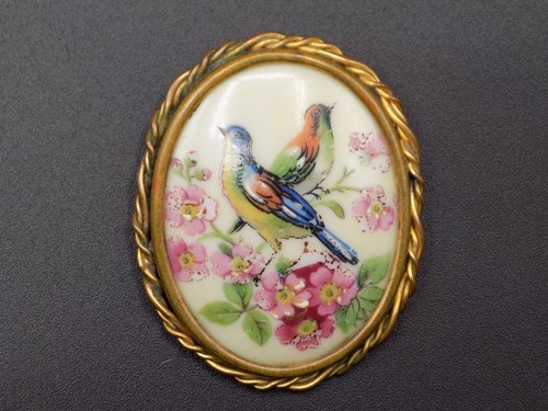Limoges france brooch gold - france,