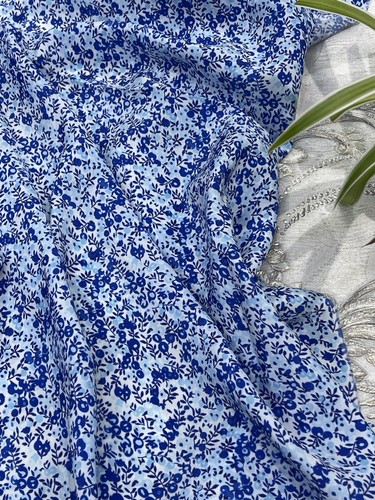 Printed dress fabric crepe - ✅printed,