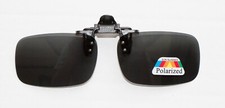 New  Clip-On Sunglasses, Polarised, Large, Grey U.K. sale