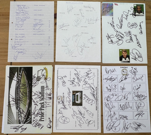 Lot hand signed - hand, football