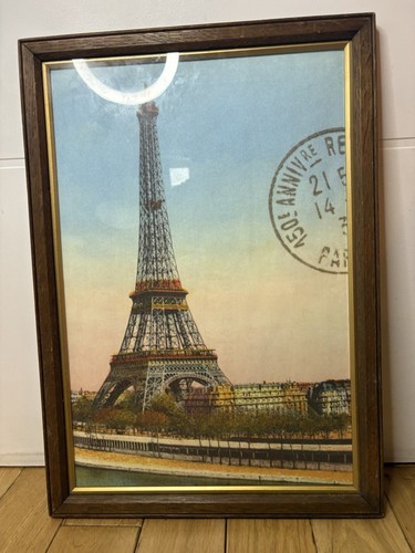 Framed vintage paris picture - framed,