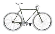 Cheetah One Speed Bike 3.0 Olive Green Single Speed Fixie Urban Commuter 700c