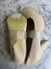 Terra Plana Juniper cream canvas and leather  court shoes size 37 unworn