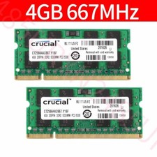 8GB 2x 4GB 2GB PC2-5300S DDR2
