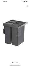Essentials Vigote Pull-Out Bin Anthracite 64Ltr (116PY)