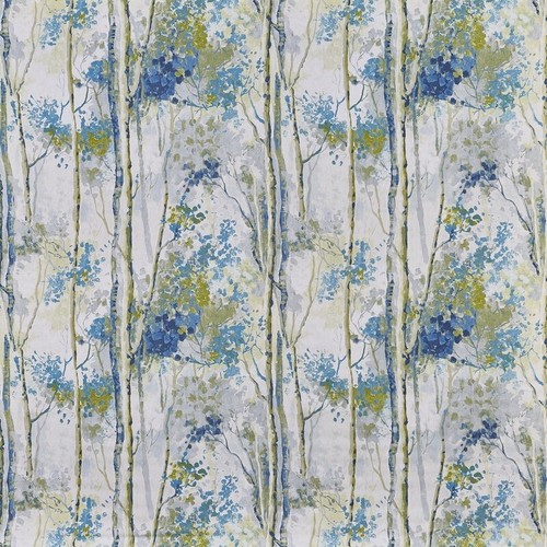 Silver birch larkspur fabric - larkspur,