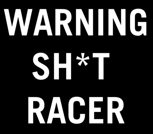 Warning racer funny car - warning,
