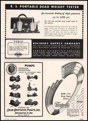 1955 refinery supply company - refinery,