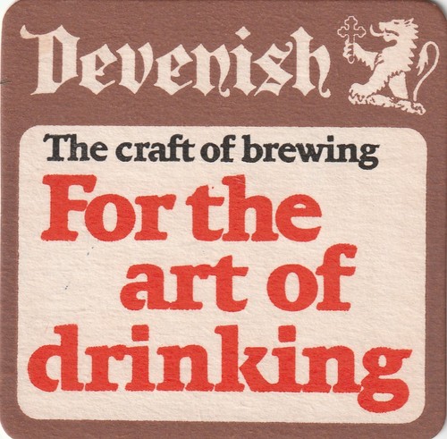 Beer mat devenish - -, brewery