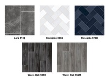 Durable 2.5mm Vinyl Sheet Flooring for Kitchens, Bathrooms, and Dining Areas