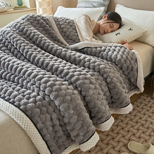 Luxury mink fleece blanket - mink,