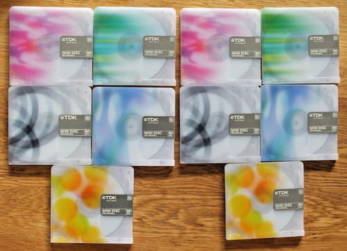 Tdk minidiscs md80 used - 10, +