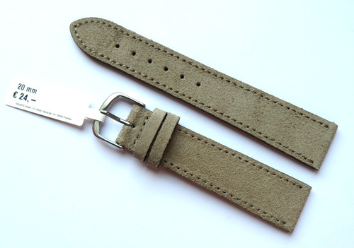 Watch strap suede beige mm - beige,
