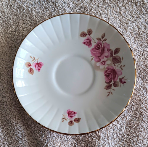 Salisbury bone china saucer - salisbury,