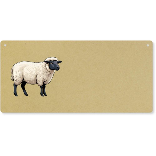 Suffolk sheep door - sheep', plaque