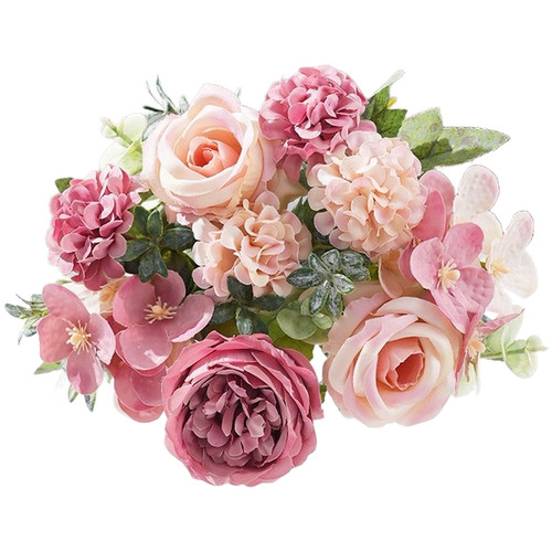 Realistic silk rose peony - silk,