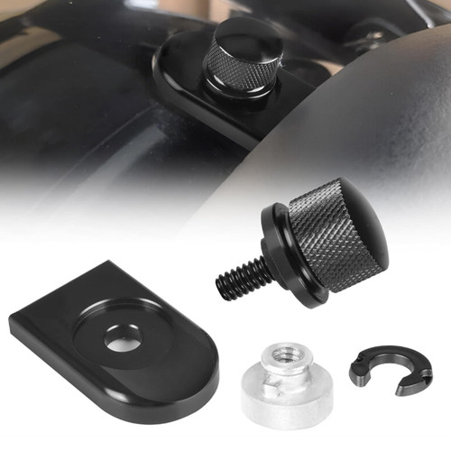 Black rear fender seat bolt - black,