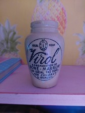 Vintage Stoneware Virol Jar