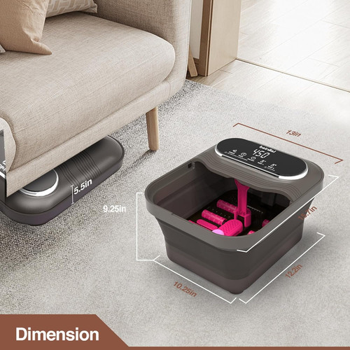 Collapsible foot spa and - collapsible,
