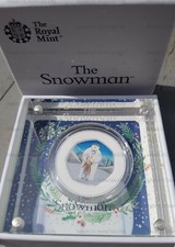 2019 Silver Proof Coin The Snowman UK Fifty Pence Commemorative 50p