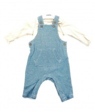 Ex M&S Baby Boys Blue Stripe
