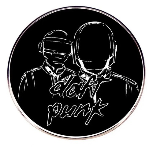 Daft punk metal pin - daft,