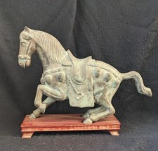 Bronze sculpture a horse - a,
