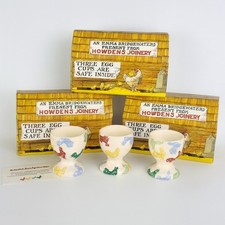 Emma Bridgewater Howdens Joinery Egg Cups Set of 3 with Boxes Rare