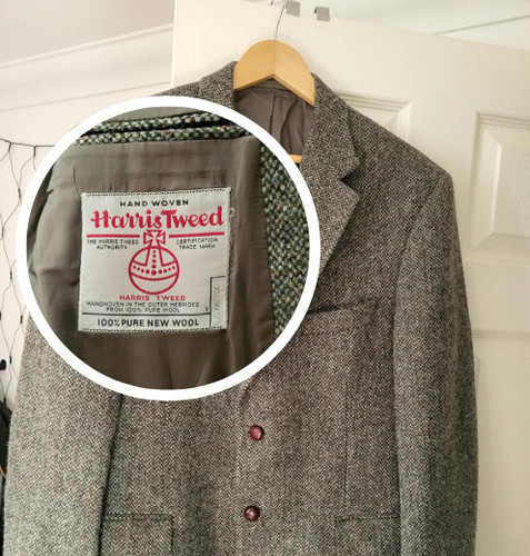 Vintage harris tweed blazer - harris,