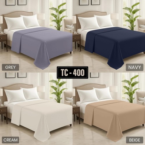 Premium cotton flat sheet set - cotton,