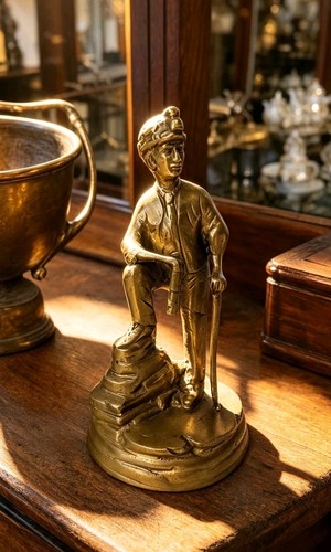 Vintage brass coal miner - vintage,