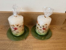 Two Decorative Pressed Flower