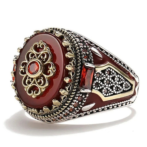 Turkish vintage signet ring - turkish,
