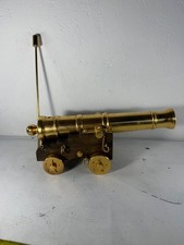 Vintage Brass Plated Cannon On
