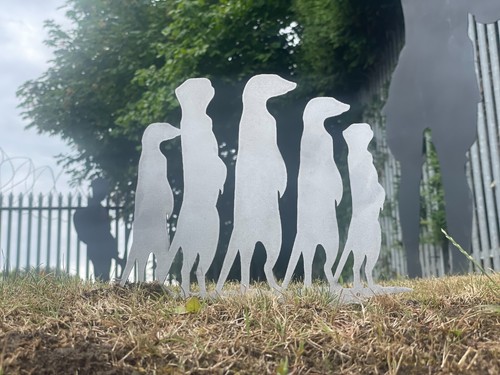 Meerkat silhouette laser cut - silhouette,