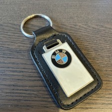  BMW Halliwell Jones Leather Chrome Key Ring/Fob Dealer Garage 3 4 5 M sport 