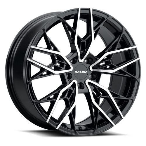 One inch black alloy - black, wheel
